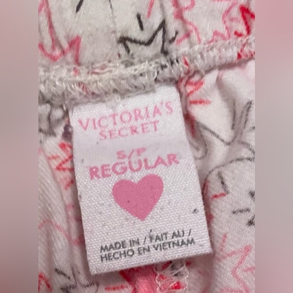 Victoria Secret 100% cotton light pink, long sleeve 2 piece pajama set; size S - Picture 6 of 7